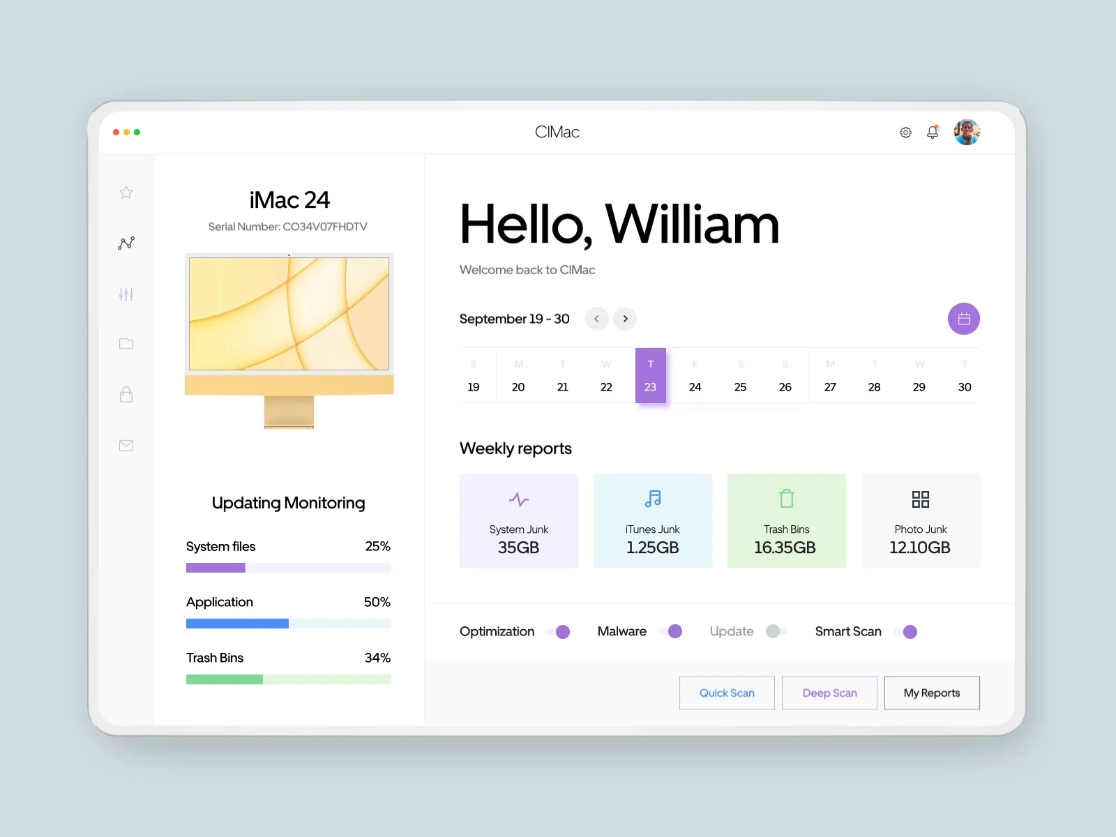 Additional web application visual showing connected product experiences.